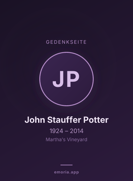 Gedenkportrait von John Stauffer Potter
