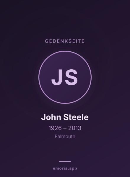 Gedenkportrait von John Steele