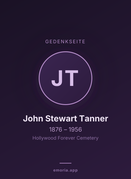 Gedenkportrait von John Stewart Tanner