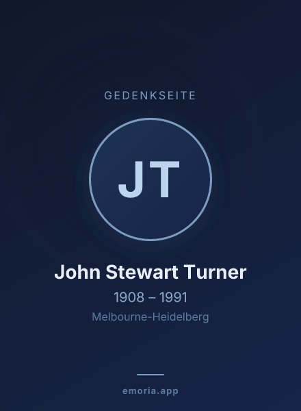 Gedenkportrait von John Stewart Turner