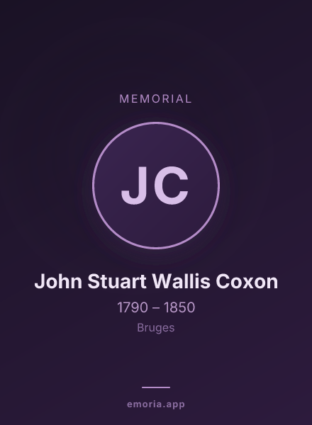 Memorial portrait of John Stuart Wallis Coxon