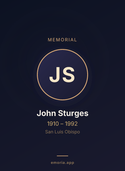 Memorial portrait of John Sturges