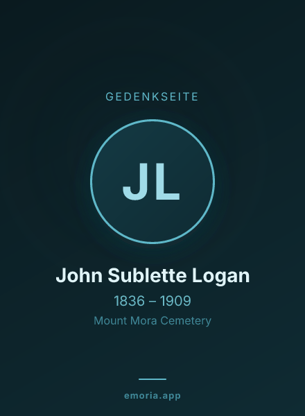 Gedenkportrait von John Sublette Logan