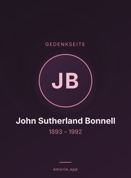 Gedenkportrait von John Sutherland Bonnell