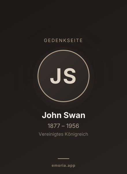 Gedenkportrait von John Swan
