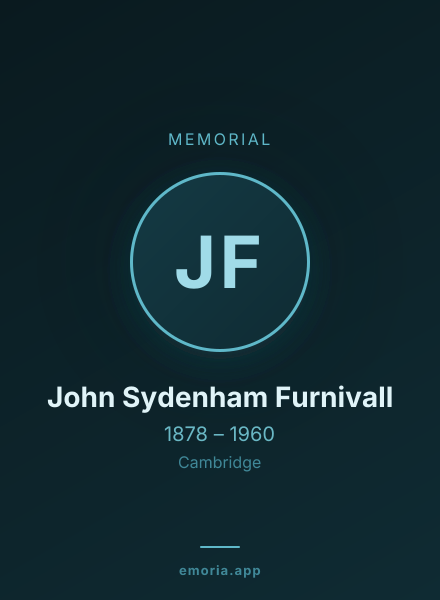 Memorial portrait of John Sydenham Furnivall