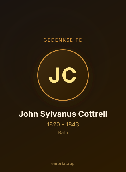 Gedenkportrait von John Sylvanus Cottrell