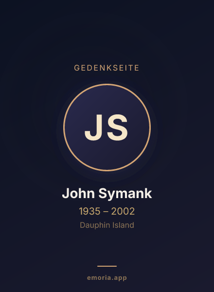 Gedenkportrait von John Symank