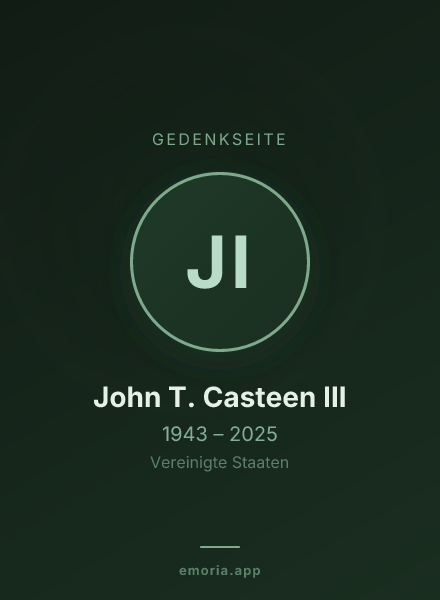 Gedenkportrait von John T. Casteen III