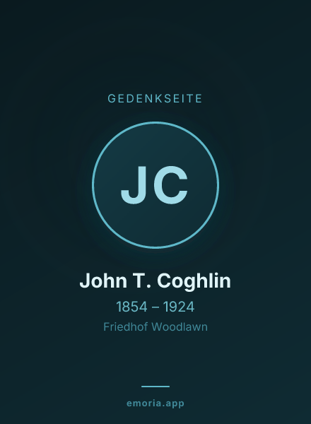 Gedenkportrait von John T. Coghlin