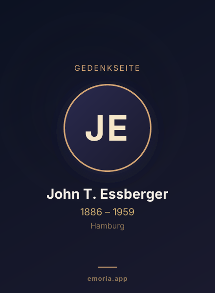 Gedenkportrait von John T. Essberger