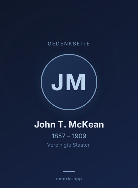 Gedenkportrait von John T. McKean