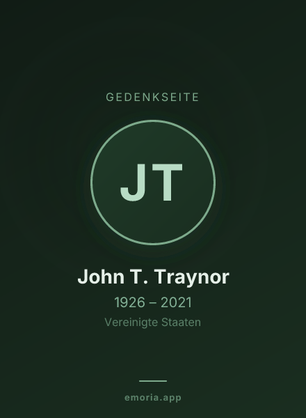 Gedenkportrait von John T. Traynor