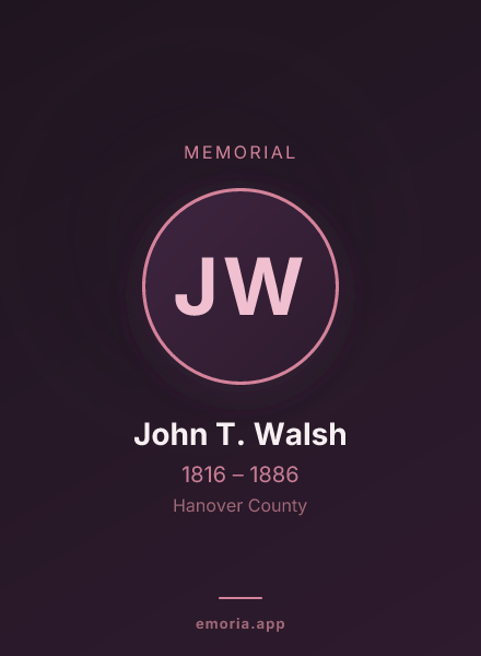 Memorial portrait of John T. Walsh