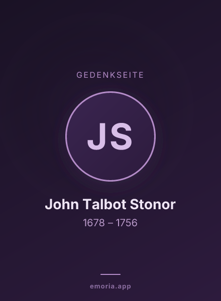 Gedenkportrait von John Talbot Stonor