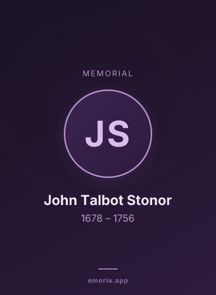 Memorial portrait of John Talbot Stonor