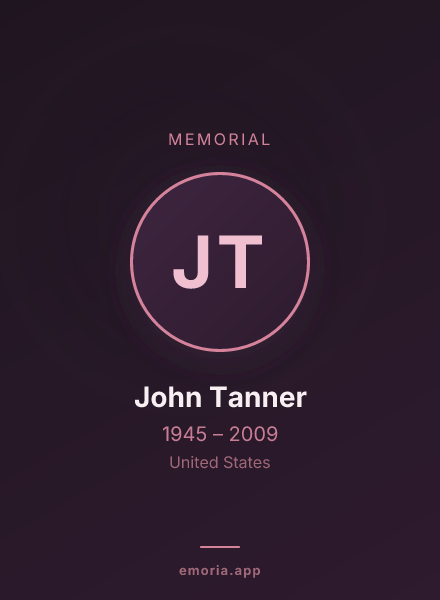 Memorial portrait of John Tanner