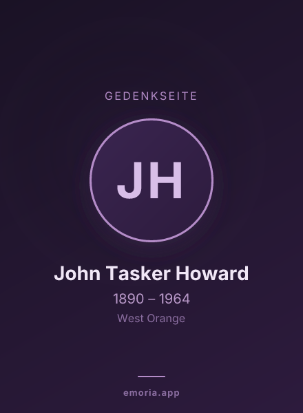 Gedenkportrait von John Tasker Howard