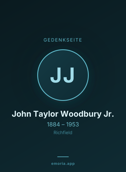 Gedenkportrait von John Taylor Woodbury Jr.
