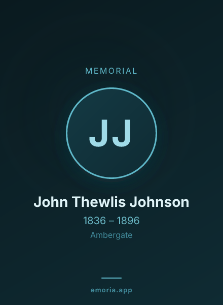 Memorial portrait of John Thewlis Johnson