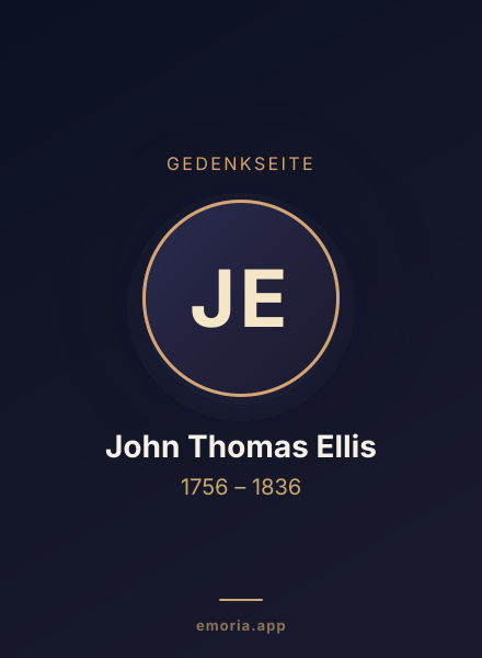 Gedenkportrait von John Thomas Ellis