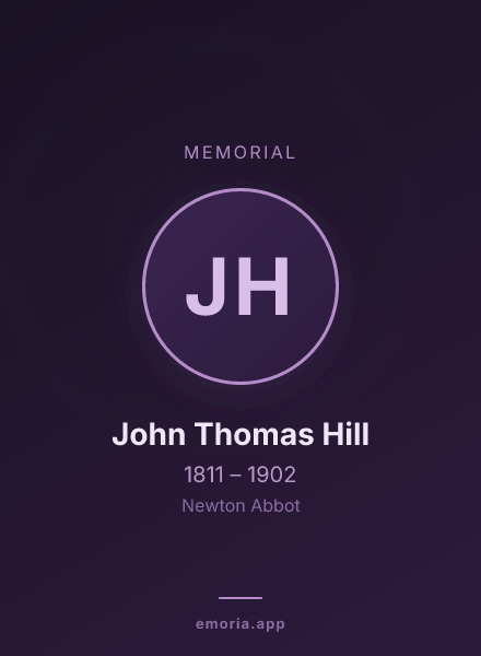 Memorial portrait of John Thomas Hill