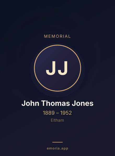Memorial portrait of John Thomas Jones