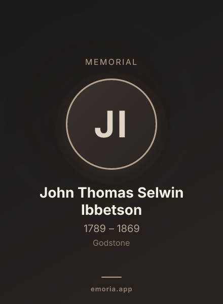 Memorial portrait of John Thomas Selwin Ibbetson