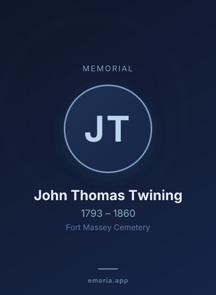 Memorial portrait of John Thomas Twining