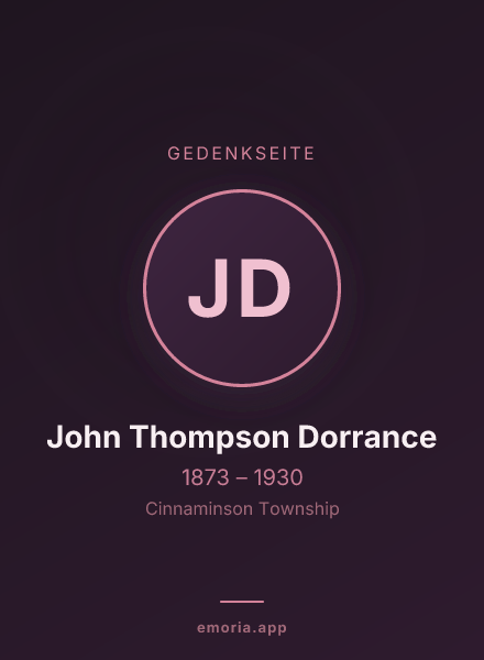 Gedenkportrait von John Thompson Dorrance