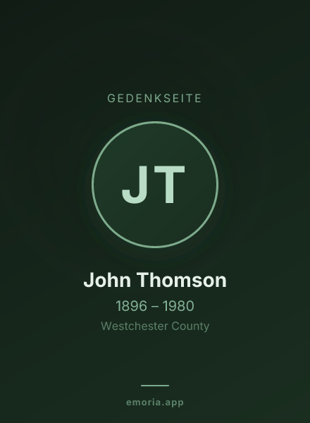 Gedenkportrait von John Thomson
