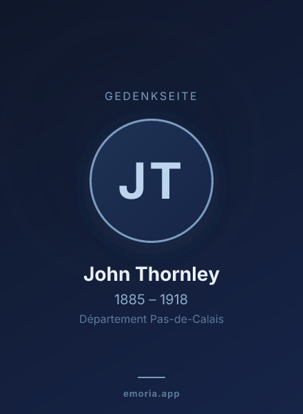 Gedenkportrait von John Thornley