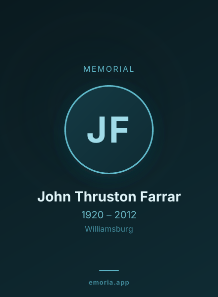 Memorial portrait of John Thruston Farrar