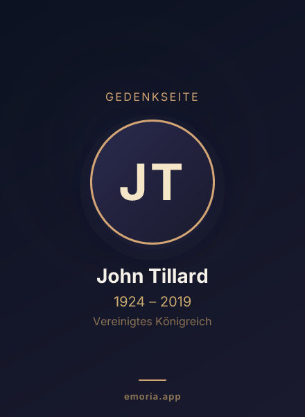 Gedenkportrait von John Tillard