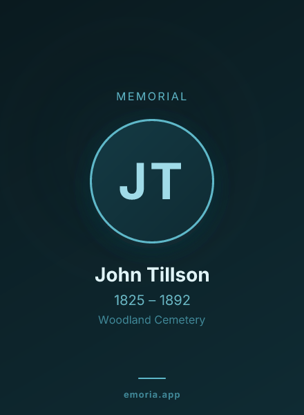 Memorial portrait of John Tillson
