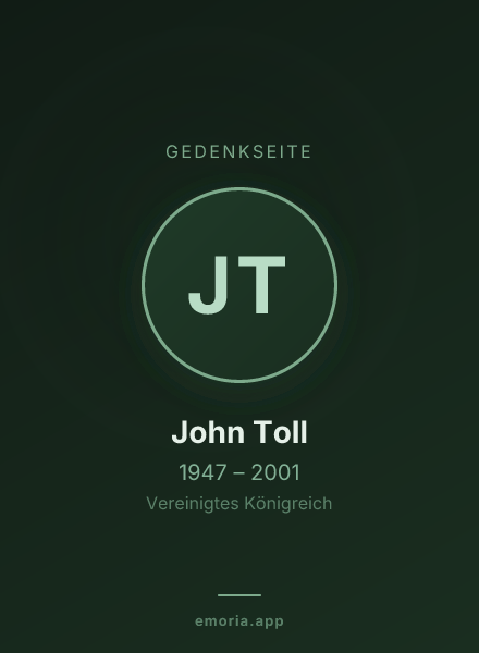 Gedenkportrait von John Toll