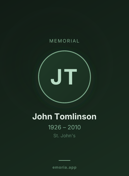 Memorial portrait of John Tomlinson
