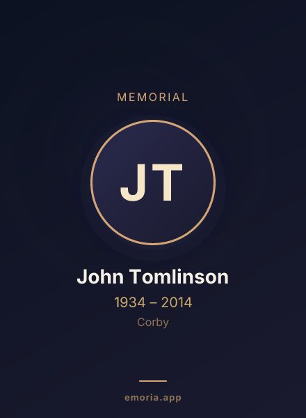 Memorial portrait of John Tomlinson