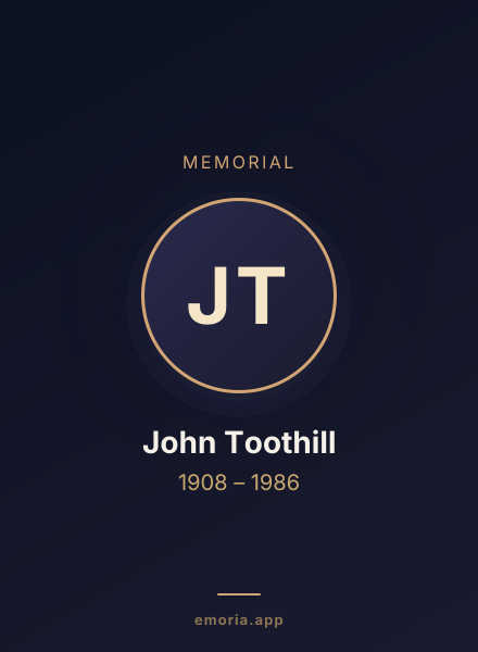 Memorial portrait of John Toothill