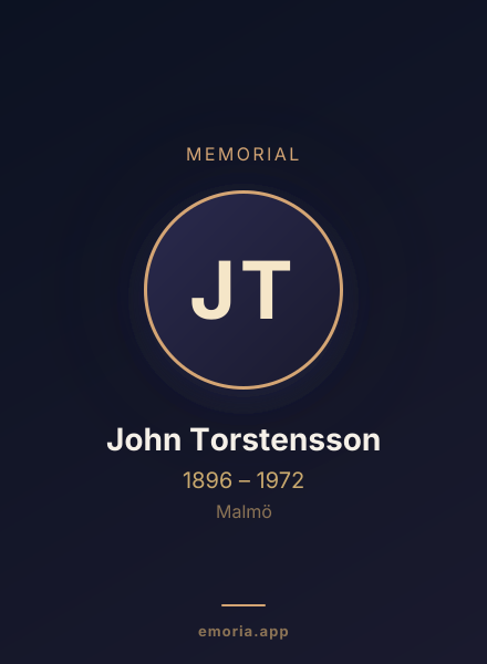 Memorial portrait of John Torstensson