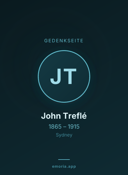 Gedenkportrait von John Treflé
