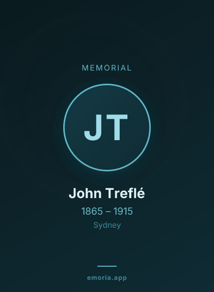 Memorial portrait of John Treflé