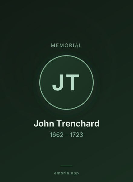 Memorial portrait of John Trenchard