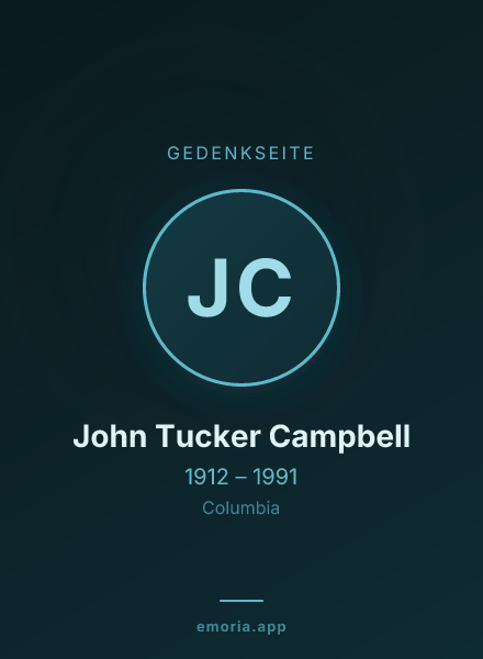 Gedenkportrait von John Tucker Campbell