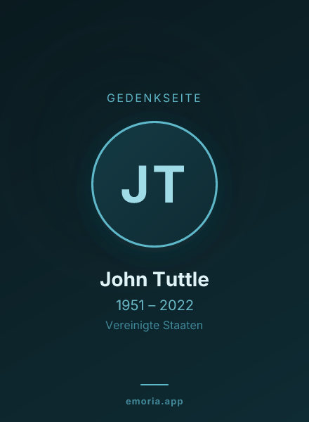 Gedenkportrait von John Tuttle
