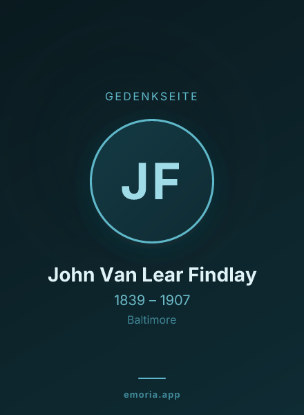 Gedenkportrait von John Van Lear Findlay