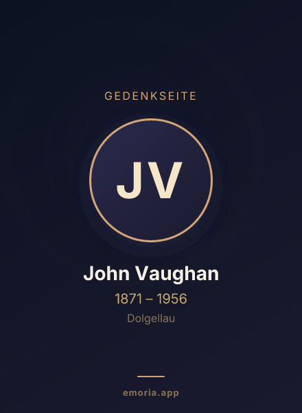 Gedenkportrait von John Vaughan