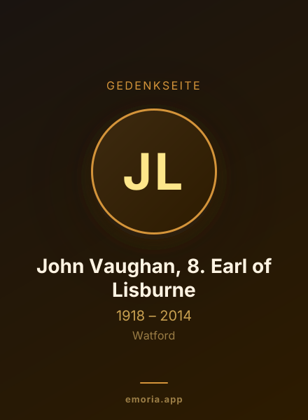 Gedenkportrait von John Vaughan, 8. Earl of Lisburne