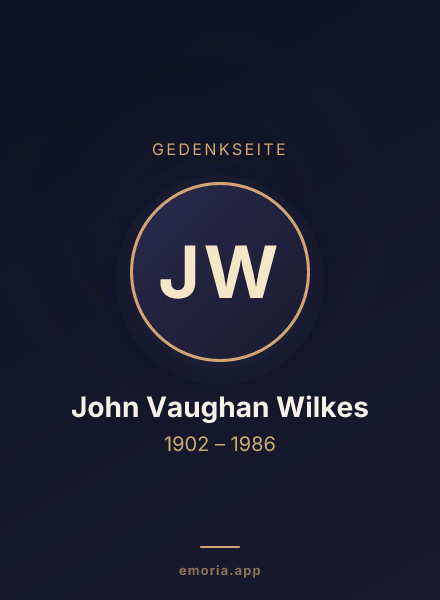 Gedenkportrait von John Vaughan Wilkes