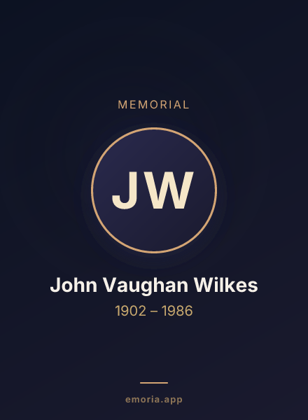 Memorial portrait of John Vaughan Wilkes